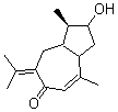 CAS 登录号:21698-40-8, (1R)-2,3,3aalpha,7,8,8aalpha-六氢-1alpha-羟基-1,4-二甲基-7-(1-甲基乙亚基)薁-6(1H)-酮