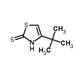 CAS 登录号：2180-05-4， 4-(2-甲基-2-丙基)-1,3-噻唑-2(3H)-硫酮