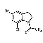 CAS 登录号：221024-29-9， 1-(5-溴-7-氯-2,3-二氢-1H-吲哚-1-基)乙酮
