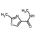CAS 登录号：223680-42-0， N,2-二甲基-1,3-噻唑-4-甲酰胺