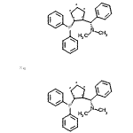 CAS 登录号：223725-09-5， 1-[(R)-(二甲基氨基)(苯基)甲基]-2-(二苯基膦基)-1,2,3,4,5-环戊烷五基-铁(2:1)