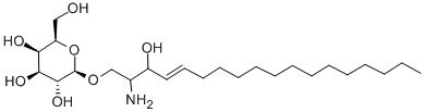 CAS 登录号：2238-90-6， (2S,3R,4E)-2-氨基-3-羟基-4-十八碳烯-1-基-beta-D-吡喃半乳糖苷
