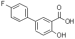 CAS 登录号：22510-33-4， 4'-氟-4-羟基-3-联苯基羧酸