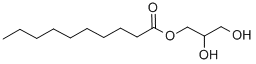 CAS 登录号：2277-23-8， 2,3-二羟基丙基癸酸酯