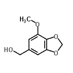CAS 登录号：22934-59-4， (7-甲氧基-1,3-苯并二氧戊环-5-基)甲醇