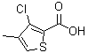 CAS 登录号：229342-86-3， 3-氯-4-甲基-2-噻吩羧酸