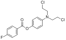 CAS 登录号:22953-56-6, 4-(二(2-氯乙基)氨基)-苯酚 4-氟苯甲酸酯