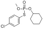 CAS 登录号:2346-99-8, 1-氯-4-(环己基氧基-甲氧基磷酰)硫基苯