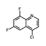 CAS 登录号：239463-89-9， 4-氯-6,8-二氟喹啉