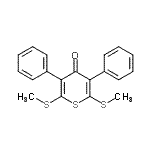 CAS 登录号：24097-29-8， 2,6-二(甲硫基)-3,5-二苯基-4H-噻喃-4-酮