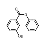 CAS 登录号：24262-63-3， 苯基3-羟基苯甲酸酯