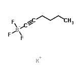 CAS 登录号：244301-59-5， 钾三氟(1-己炔-1-基)硼酸酯(1-)