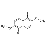 CAS 登录号：25315-13-3， 1-溴-5-碘-2,6-二甲氧基萘