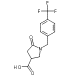 CAS 登录号：253178-82-4， 5-氧代-1-[4-(三氟甲基)苄基]-3-吡咯烷羧酸