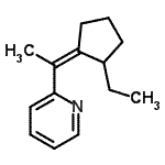 CAS 登录号：253185-21-6， 2-[(1Z)-1-(2-乙基环戊基亚基)乙基]吡啶