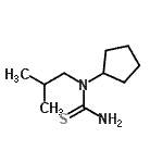 CAS 登录号：253315-35-4， 1-环戊基-1-异丁基硫脲