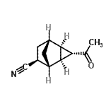 CAS 登录号：256398-13-7， (1R,2R,3S,4S,5R,6S)-3-乙酰基三环[3.2.1.0<sup>2,4</sup>]辛烷-6-甲腈