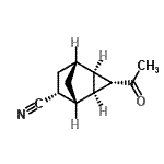 CAS 登录号：256398-14-8， (1R,2R,3S,4S,5R,6R)-3-乙酰基三环[3.2.1.0<sup>2,4</sup>]辛烷-6-甲腈