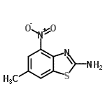 CAS 登录号：257282-90-9， 6-甲基-4-硝基-1,3-苯并噻唑-2-胺