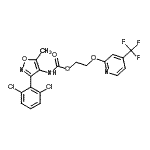 CAS 登录号：257284-80-3， 2-{[4-(三氟甲基)-2-吡啶基]氧基}乙基[3-(2,6-二氯苯基)-5-甲基-1,2-恶唑-4-基]氨基甲酸酯