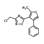 CAS 登录号：261349-42-2， 3-(氯甲基)-5-(5-甲基-3-苯基-1,2-恶唑-4-基)-1,2,4-恶二唑
