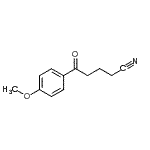 CAS 登录号：26823-02-9， 5-(4-甲氧基苯基)-5-氧代戊腈