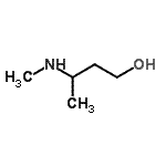 CAS 登录号：2704-55-4， 3-(甲基氨基)-1-丁醇