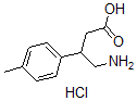 CAS 登录号:28311-38-8, beta-(氨基甲基)-4-甲基-苯丙酸盐酸盐