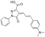 CAS 登录号：28336-80-3， 4-[3-[4-(二甲基氨基)苯基]烯丙基亚基]-4,5-二氢-5-氧代-1-苯基-1H-吡唑-3-羧酸