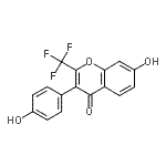 CAS 登录号：299951-78-3， 7-羟基-3-(4-羟基苯基)-2-(三氟甲基)-4H-苯并吡喃-4-酮