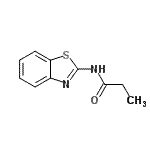 CAS 登录号：3004-59-9， N-(1,3-苯并噻唑-2-基)丙酰胺