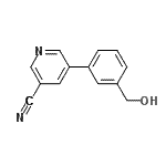 CAS 登录号：328125-42-4， 5-[3-(羟基甲基)苯基]烟腈