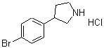 CAS 登录号：328546-98-1， 3-(4-溴苯基)吡咯烷盐酸盐(1:1)
