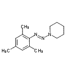 CAS 登录号：329278-47-9， 1-[(E)-均三甲苯基偶氮]哌啶