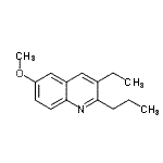 CAS 登录号：3299-44-3， 3-乙基-6-甲氧基-2-丙基喹啉