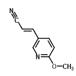 CAS 登录号：329974-16-5， (2E)-3-(6-甲氧基-3-吡啶基)丙烯腈