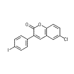 CAS 登录号：332030-55-4， 6-氯-3-(4-碘苯基)-2H-苯并吡喃-2-酮