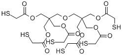 CAS 登录号：33250-21-4， 2-巯基-乙酸 1,1'-[2-[[3-[(2-巯基乙酰基)氧基]-2,2-二[[(2-巯基乙酰基)氧基]甲基]丙氧基]甲基]-2-[[(2-巯基乙酰基)氧基]甲基]-1,3-丙烷二基]酯