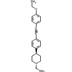 CAS 登录号：334826-59-4， 1-乙氧基-4-{[4-(反式-4-乙基环己基)苯基]乙炔基}苯