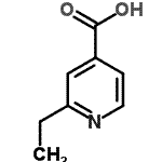 CAS 登录号：3376-96-3， 2-乙基异烟酸