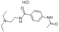 CAS 登录号：34118-92-8， N-乙酰普鲁卡因胺盐酸盐