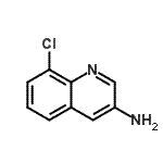 CAS 登录号：347146-21-8， 8-氯-3-喹啉胺