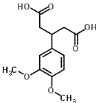 CAS 登录号：34811-27-3， 3-(3,4-二甲氧基苯基)戊烷二酸