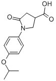 CAS 登录号:351066-81-4, (3S)-5-氧代-1-(4-丙-2-基氧基苯基)吡咯烷-3-羧酸