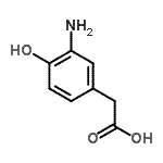 CAS 登录号：38196-08-6， (3-氨基-4-羟基苯基)乙酸