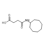 CAS 登录号：392714-61-3， 4-(环辛基氨基)-4-氧代丁酸