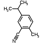 CAS 登录号：40180-46-9， 5-异丙基-2-甲基-苯甲腈