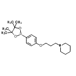 CAS 登录号：401895-68-9， 1-{3-[4-(4,4,5,5-四甲基-1,3,2-二氧杂环戊硼烷-2-基)苯氧基]丙基}哌啶
