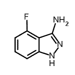 CAS 登录号：404827-78-7， 4-氟-1H-吲唑-3-胺