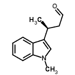 CAS 登录号：406920-65-8， (3S)-3-(1-甲基-1H-吲哚-3-基)丁醛